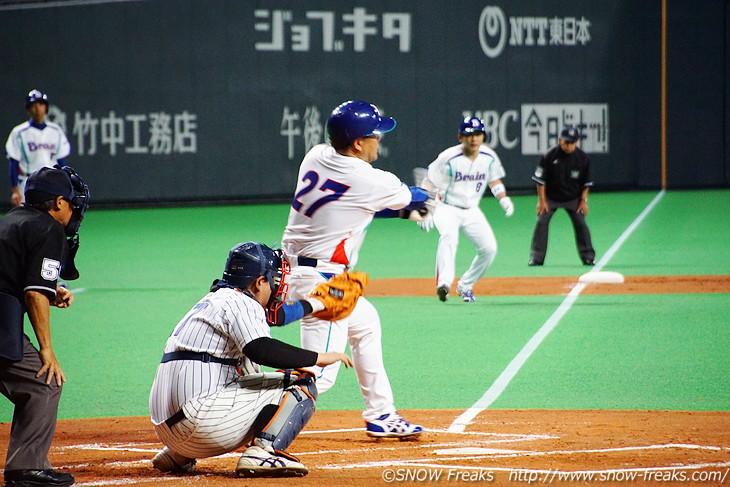 井山敬介さん率いる野球チーム「NEW WALK YANKEES」 vs Brain presents タマキちゃんを応援しよう!!チャリティーゲーム in 札幌ドーム